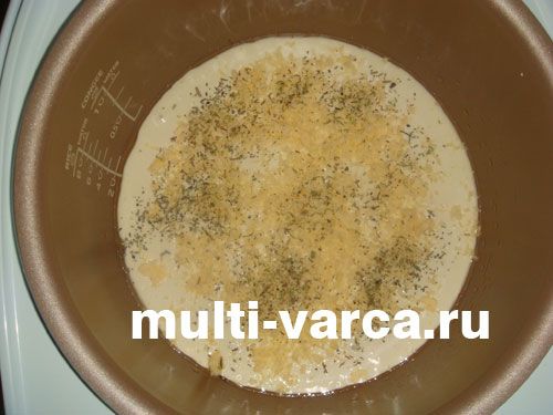 Швидка піца на кефірі в мультиварці