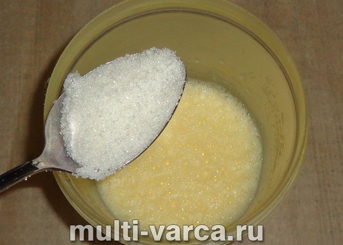 Сирна запіканка з бананами в мультиварці