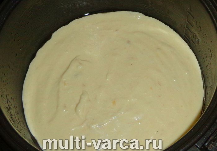 Сирна запіканка з бананами в мультиварці