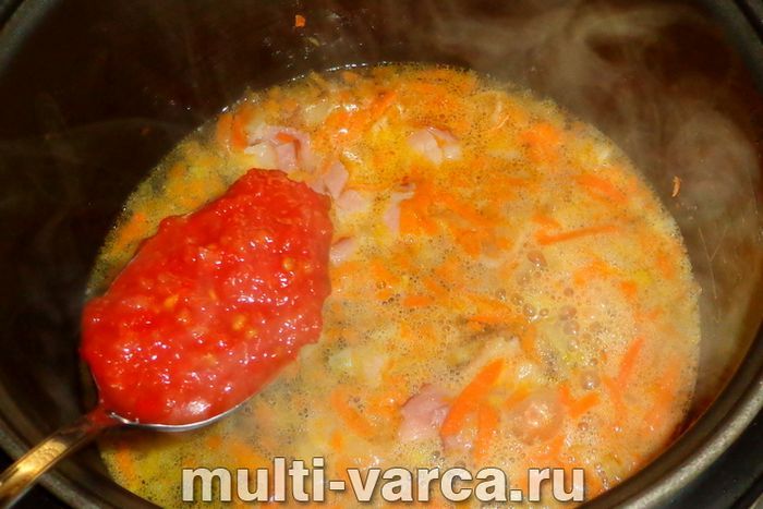 Суп із беконом у мультиварці