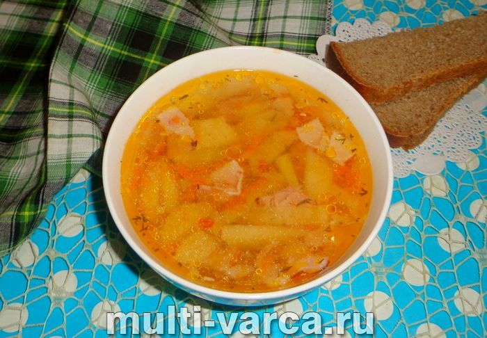Суп із беконом у мультиварці