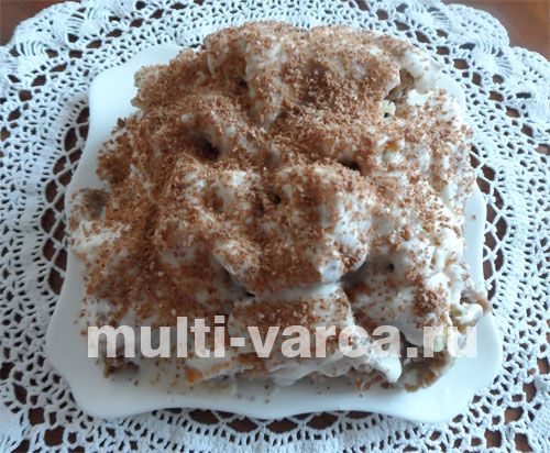 Торт «Кучерик» на сметані
