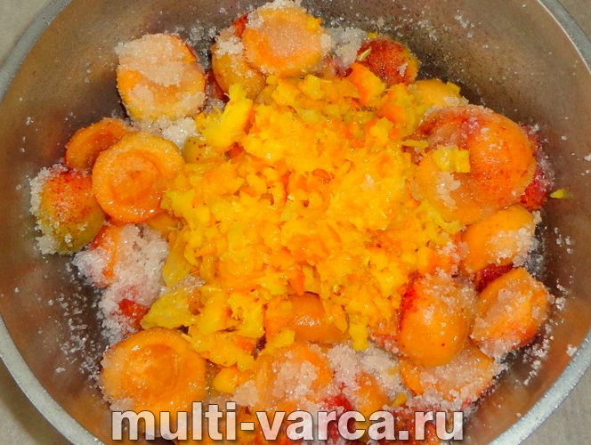 Варення з абрикосів з апельсином на зиму