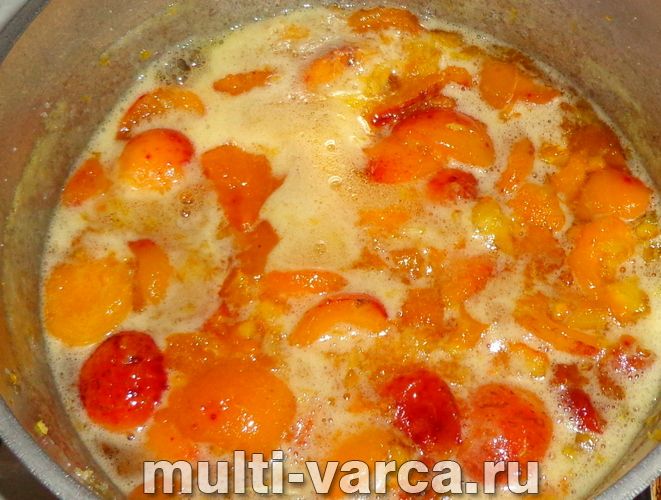 Варення з абрикосів з апельсином на зиму