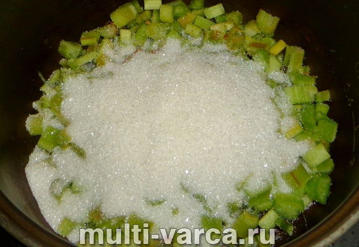 Варення з ревеню в мультиварці