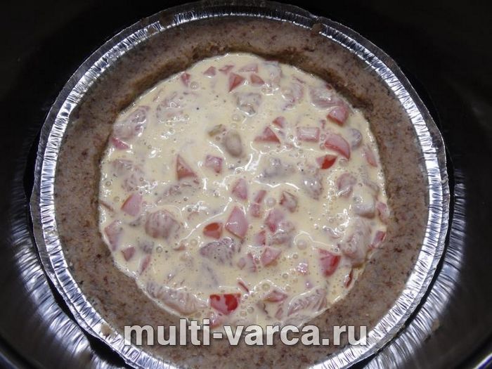 Відкрита запіканка з гречки з куркою