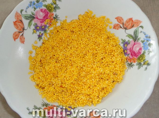 Запіканка з пшоняної каші в мультиварці