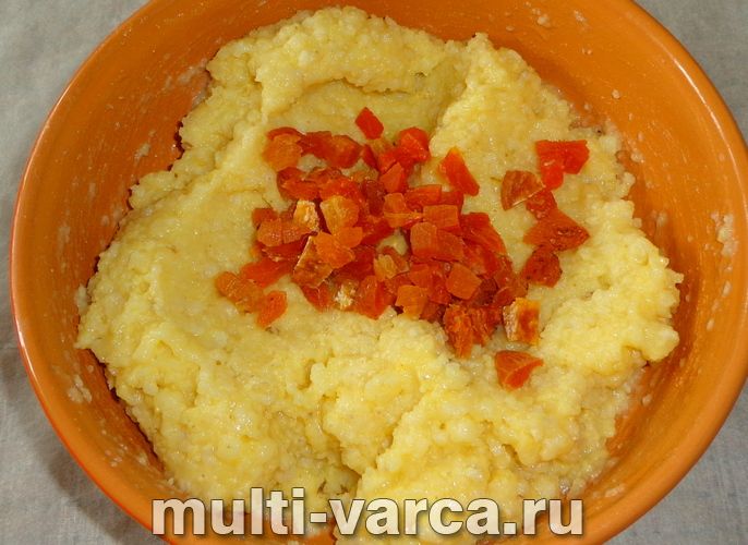 Запіканка з пшоняної каші в мультиварці