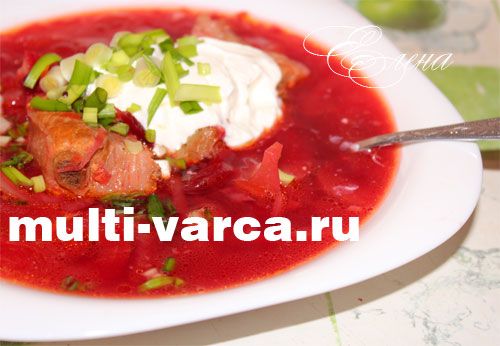 Борщ зі свинячими реберцями