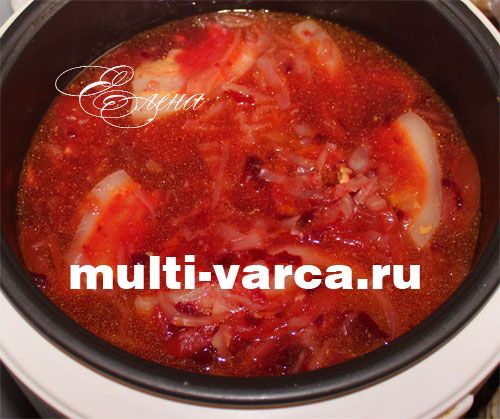 Борщ зі свинячими реберцями