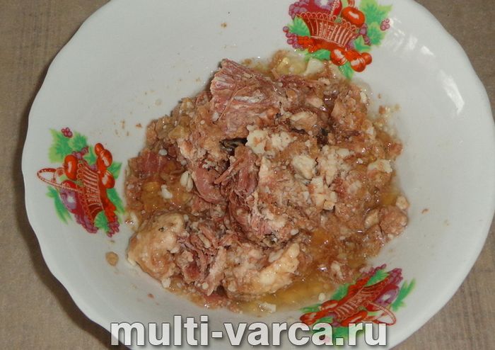 Булгур із тушонкою в мультиварці