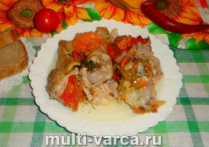 Чахохбілі з курки в мультиварці по-грузинськи