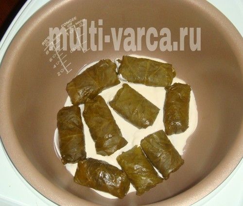 Долма у виноградному листі в мультиварці