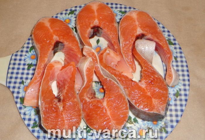 Форель із рисом у мультиварці