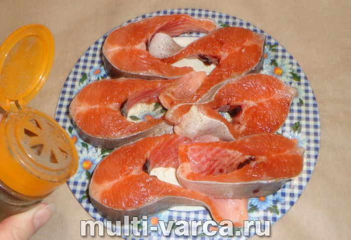 Форель із рисом у мультиварці