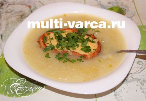 Французький цибулевий суп у мультиварці