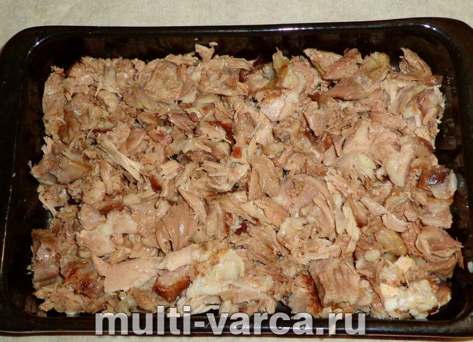 Холодець зі свинячої рульки в мультиварці