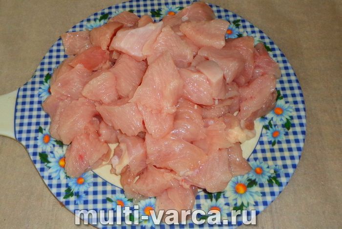Індичка з баклажанами в мультиварці