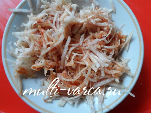 Картопляний паровий рулет у мультиварці