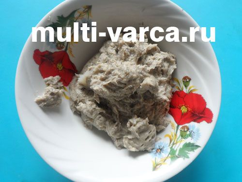 Картопляний суп-пюре з грибами та молоком у мультиварці