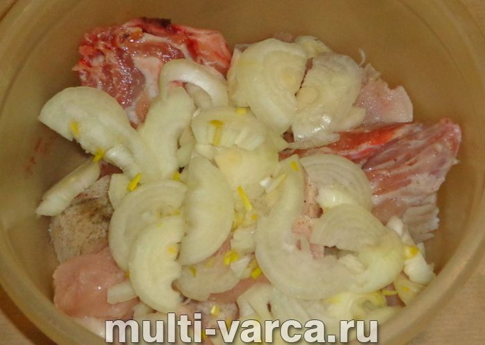 Кролик із цибулею