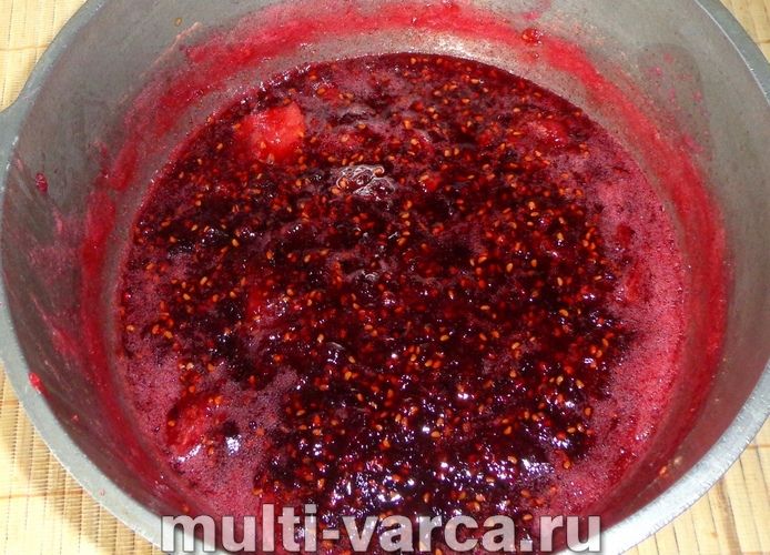 Малинове варення з яблуками на зиму