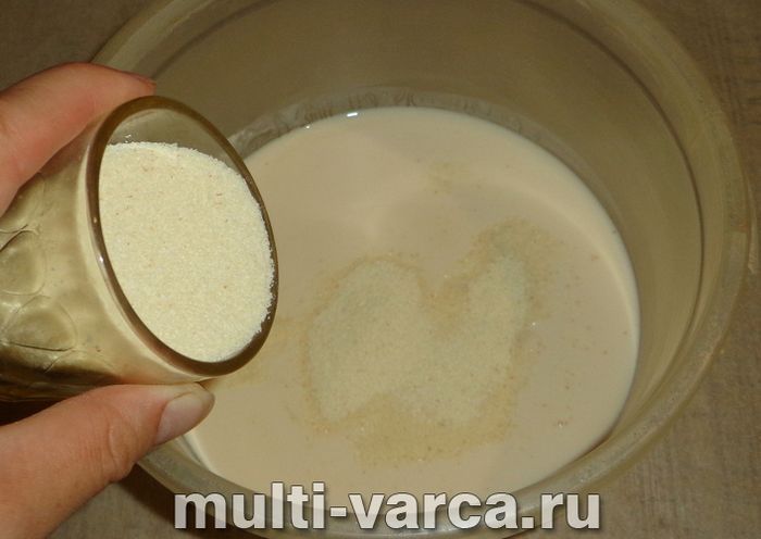 Манник на ряжанці в мультиварці