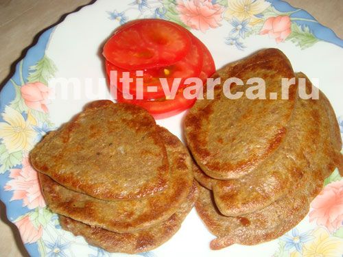 Оладки з печінки в мультиварці