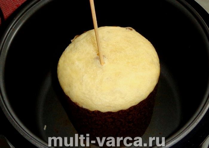 Паска на вершках у мультиварці