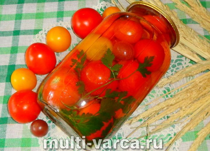 Помідори з петрушкою на зиму