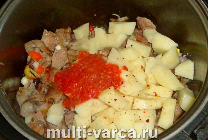 Рагу з грибами в мультиварці