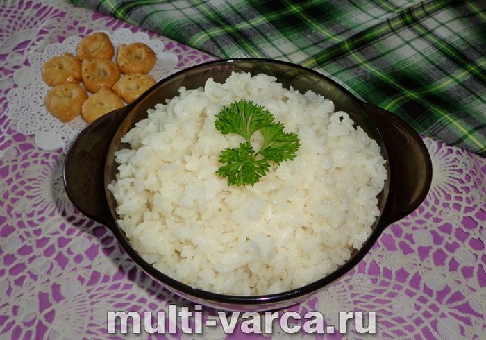 Рис із часником у мультиварці