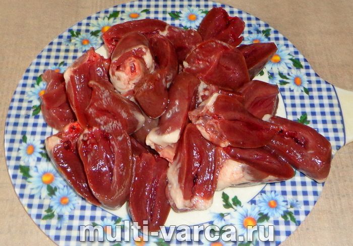 Серце індички з картоплею в мультиварці