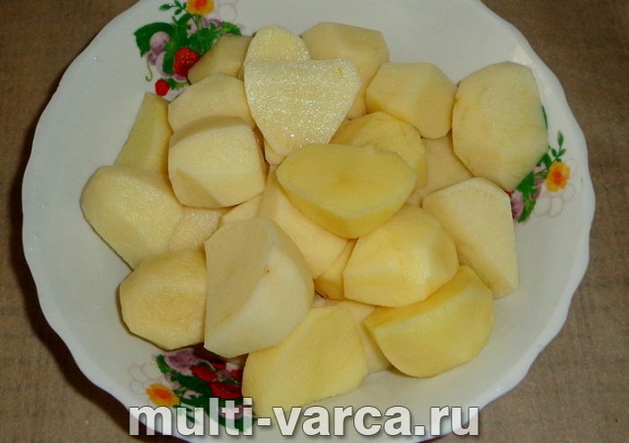 Серце індички з картоплею в мультиварці