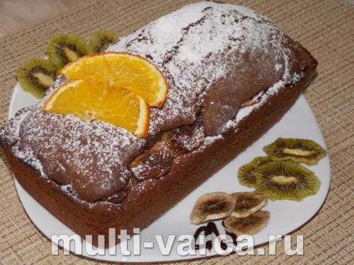 Шоколадно-банановий кекс у духовці