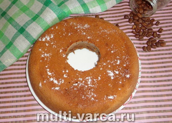 Шоколадно-кавовий кекс у мультиварці