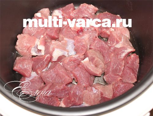 Сочевиця з м'ясом у мультиварці