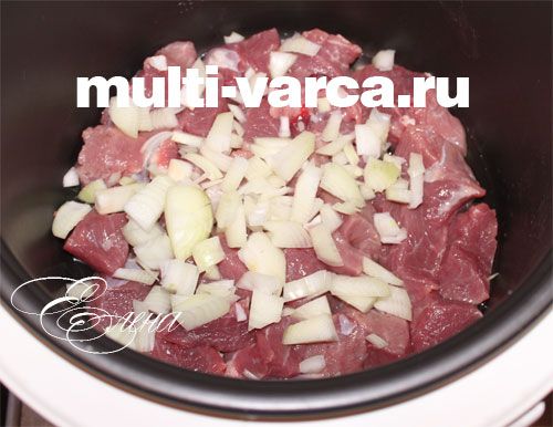 Сочевиця з м'ясом у мультиварці