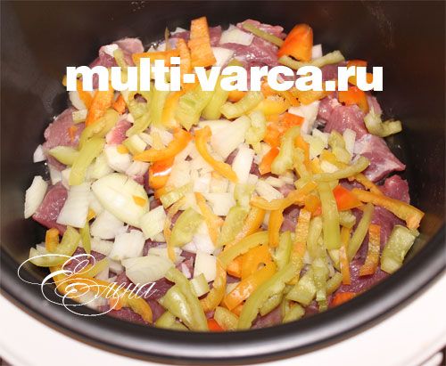 Сочевиця з м'ясом у мультиварці