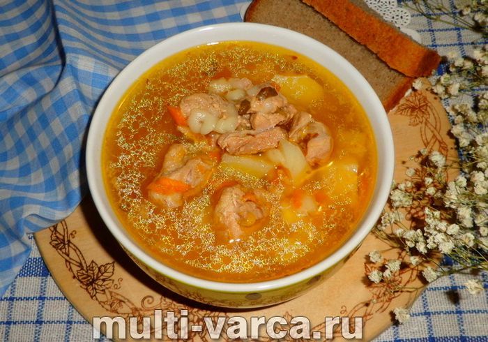 Суп з індички в мультиварці
