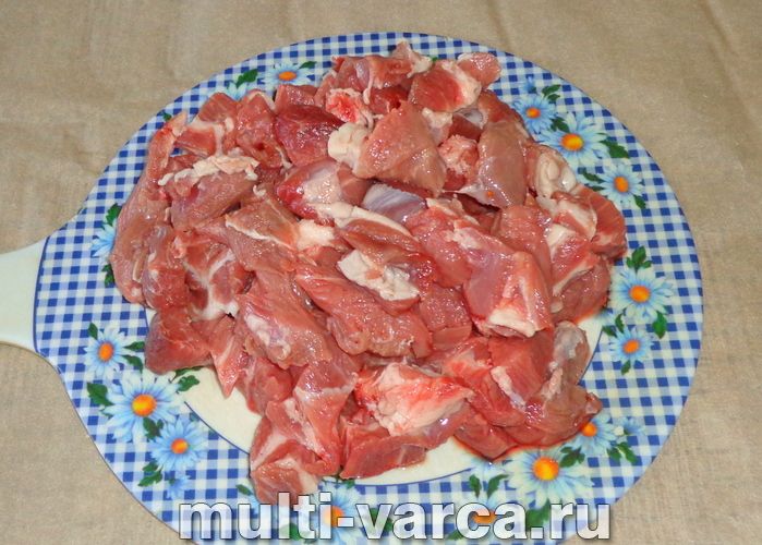 Свинина з болгарським перцем у мультиварці