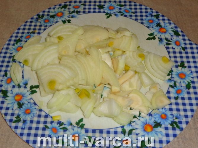 Тушонка з овочами в мультиварці
