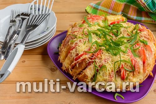 Закусочний пиріг із хліба