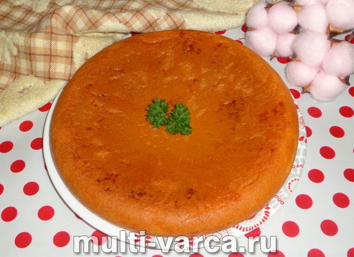Заливний пиріг із сиром у мультиварці