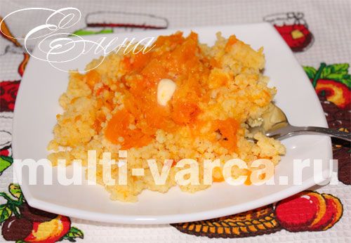 Запечений гарбуз цілком із пшоном