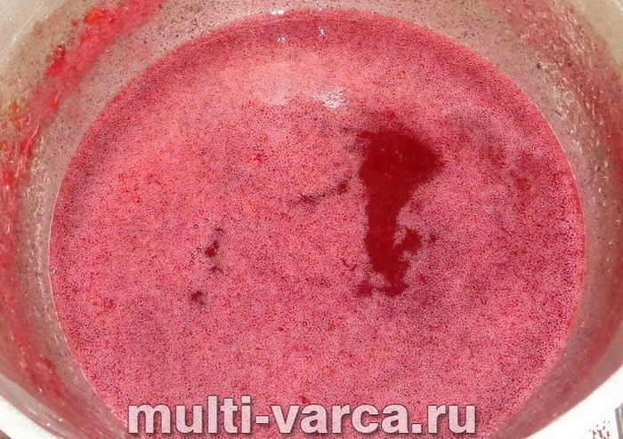 Желе з аґрусу з малиною на зиму