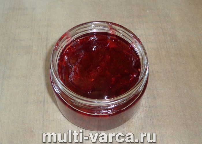 Желе з аґрусу з малиною на зиму