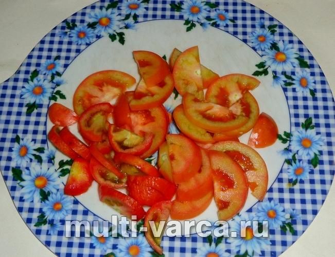 Баклажани з овочами в мультиварці
