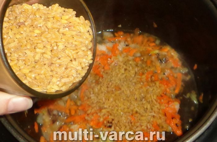 Булгур із капустою в мультиварці