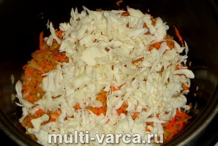 Булгур із капустою в мультиварці